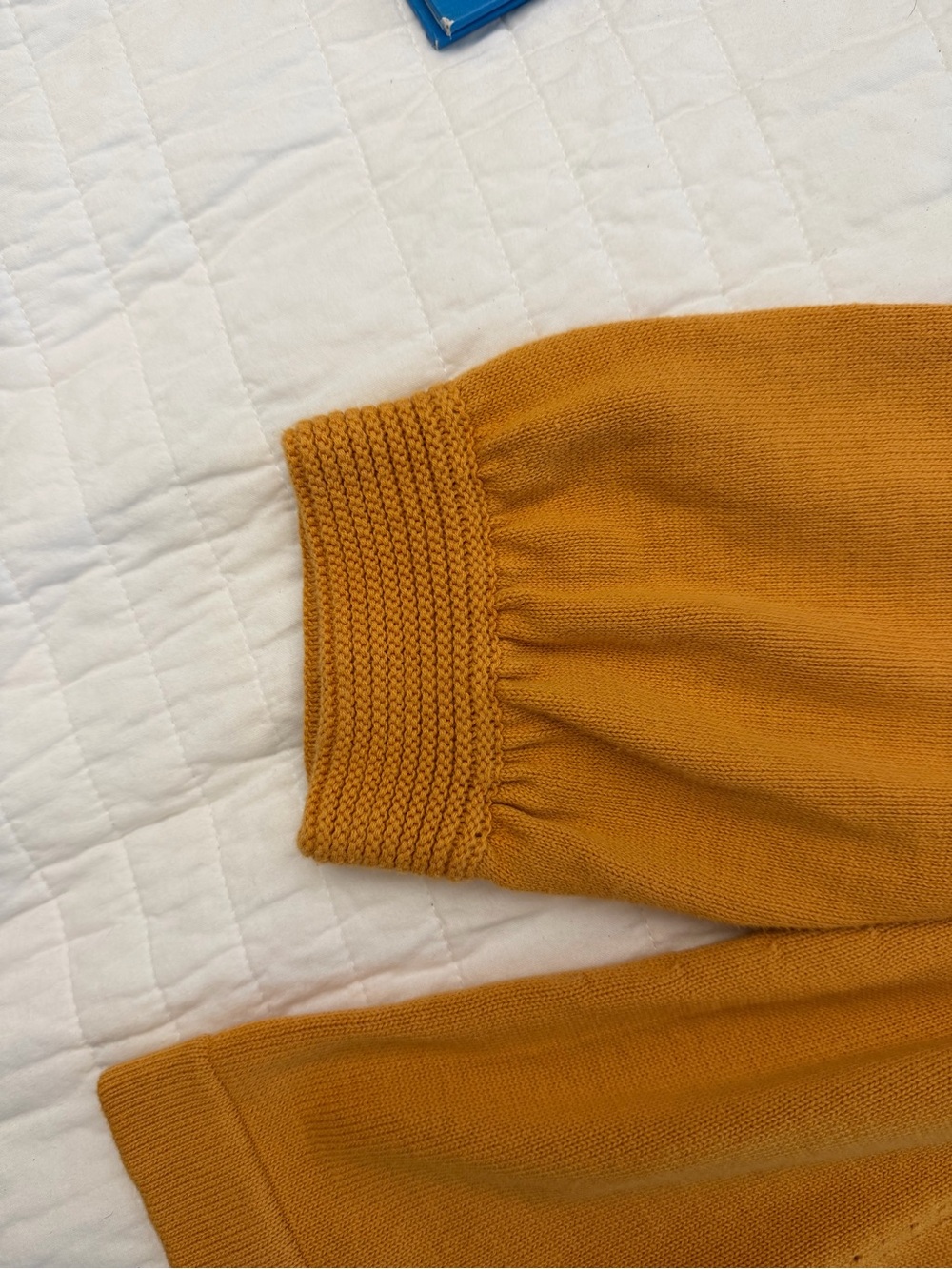 H&M Mustard Yellow Ribbed Knit Button-Front Cardigan - Picture 5 of 5